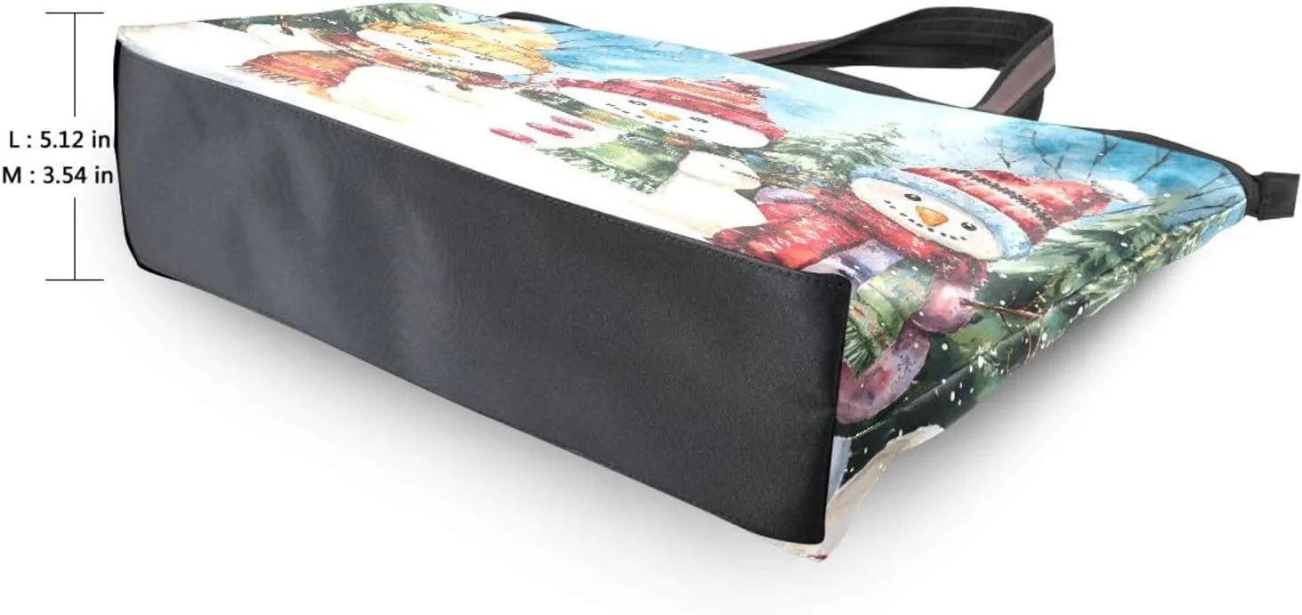 Tote Bag for Women with Zipper,Polyester Tote Purse Holiday Tote Bag Work Handbag Women Gift