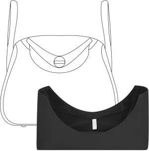 Tote Bag Organizer Insert for HERMES Lindy mini handbag, Custom Fit Inside Premium Matte Black Lightweight WaterResistant Purse Insert