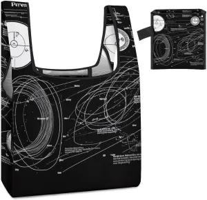 Tote Bag Reusable Grocery Bag Foldable Shopping Bag Physics Print Extra Large Shoulder Bag Canvas Tote Bag for Travel Work