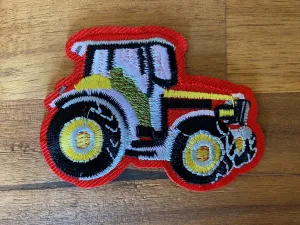 Tractor #9 Embroidered Patch – 50mm x 70mm, Iron-On/Sew-On