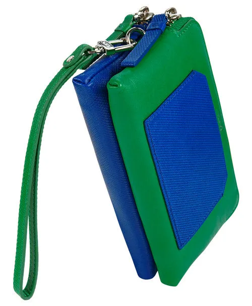 TUMI Prism Double Zip Leather Phone Case