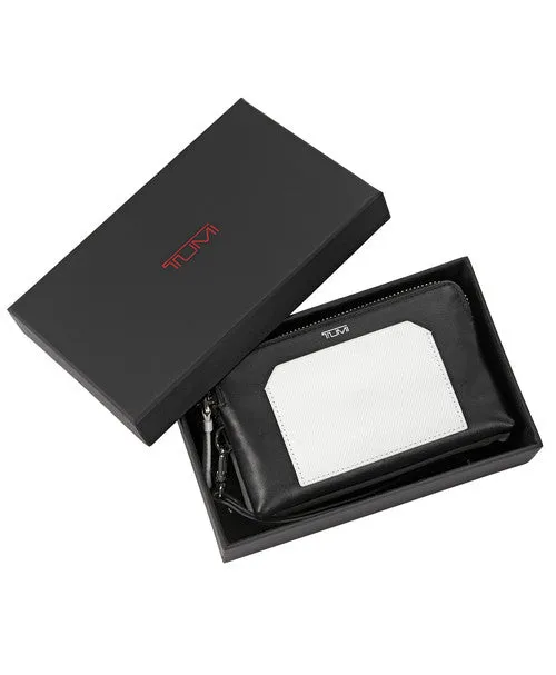 TUMI Prism Double Zip Leather Phone Case