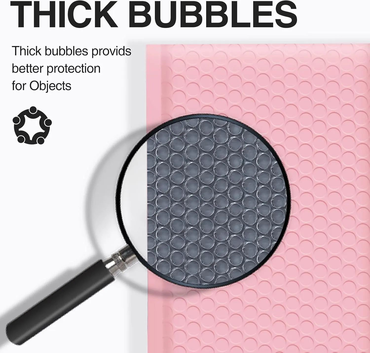 UCGOU Bubble Mailers 4x8 Inch Light Pink 50 Pack Poly Padded Envelopes Small Business Mailing Packages Opaque Self Seal Adhesive Waterproof Boutique Shipping Bags for Jewelry Makeup Supplies #000