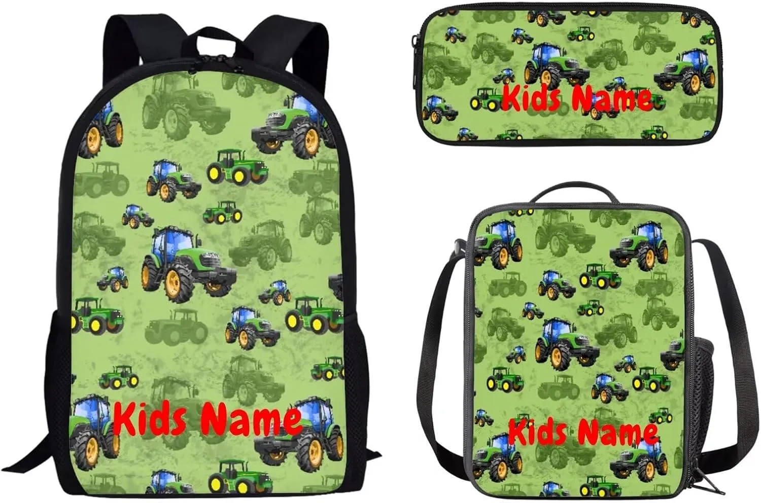 UNICEU Kids Backpacks for School Teen Galaxy Printed Boys Backpack Lunchbox Set