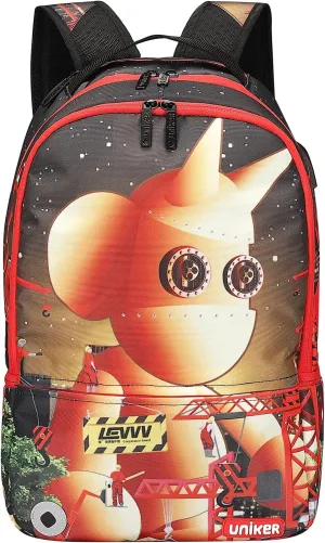 UNIKER Graffiti Backpack for School,Casual Daypack,Designer Laptop Backpack for 15.6 Inch Laptop