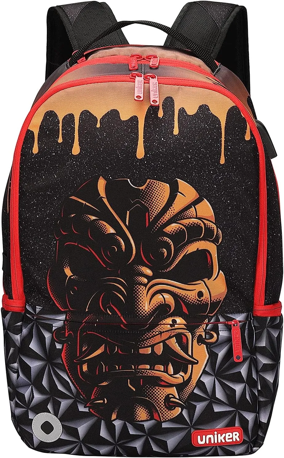 UNIKER Graffiti Backpack for School,Casual Daypack,Designer Laptop Backpack for 15.6 Inch Laptop