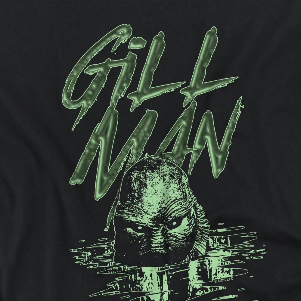 Universal Monsters The Gill Man Creature Women's Apparel Crop Top T-Shirt