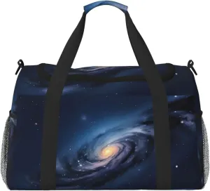 Universe Milky Way Galaxy Print Travel Hand Travel Bag Weekender Overnight Carry On Tote Foldable Crossbody Bag