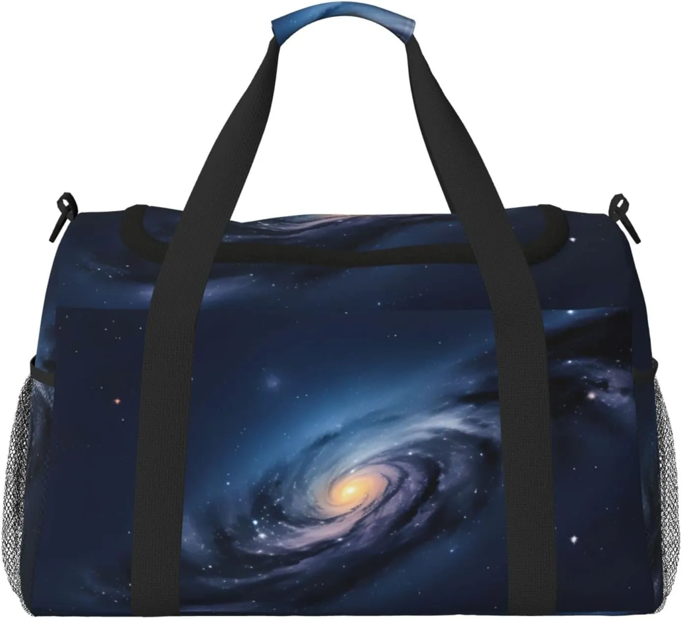 Universe Milky Way Galaxy Print Travel Hand Travel Bag Weekender Overnight Carry On Tote Foldable Crossbody Bag