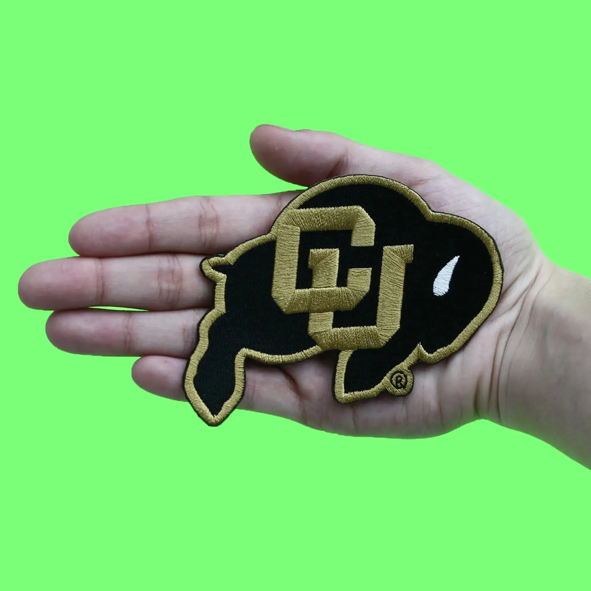University Of Colorado Patch Medium Bison Logo Embroidered Iron On