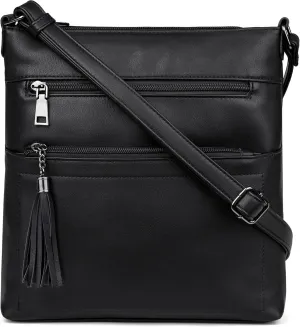 UTO Crossbody Bags for Women Trendy Leather Designer Cell Phone Multi Pocket Cross Body Purses Shoulder Handbag Ladies