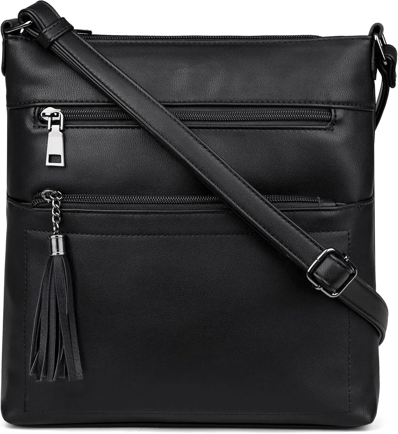 UTO Crossbody Bags for Women Trendy Leather Designer Cell Phone Multi Pocket Cross Body Purses Shoulder Handbag Ladies