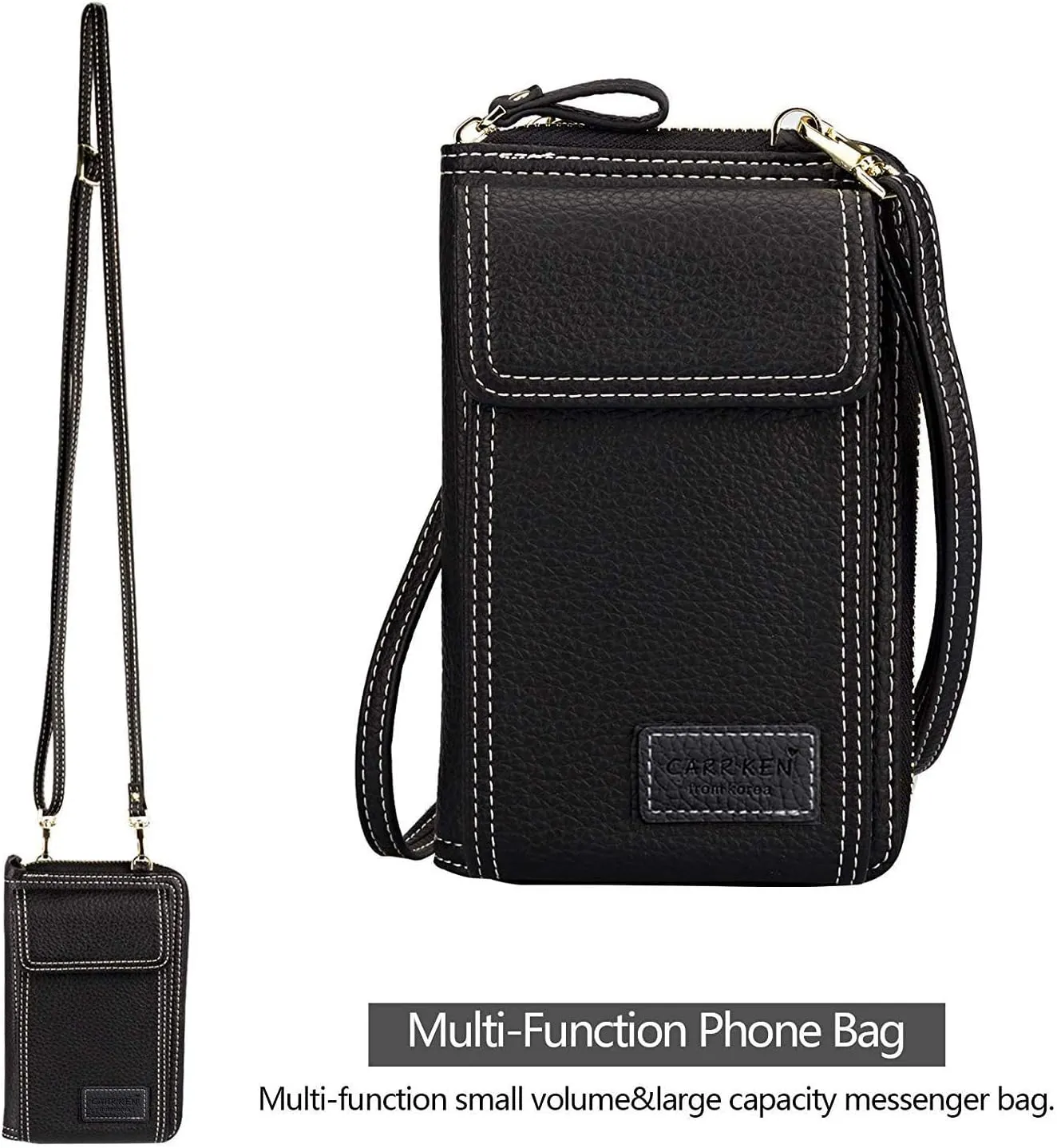 Valentoria Womens Crossbody Bag Cell phone Wallet Small Shoulder Purse Leather Card Handbag