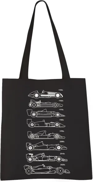 VAMSII For-ula 1 Tote Bag Evolution Of The Evolution 1 Car Gift Racing Race Car Fan Gift