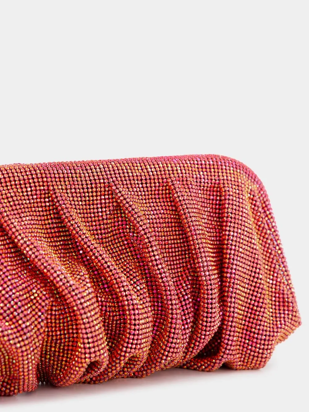 Venus La Grande Red Crystal Clutch