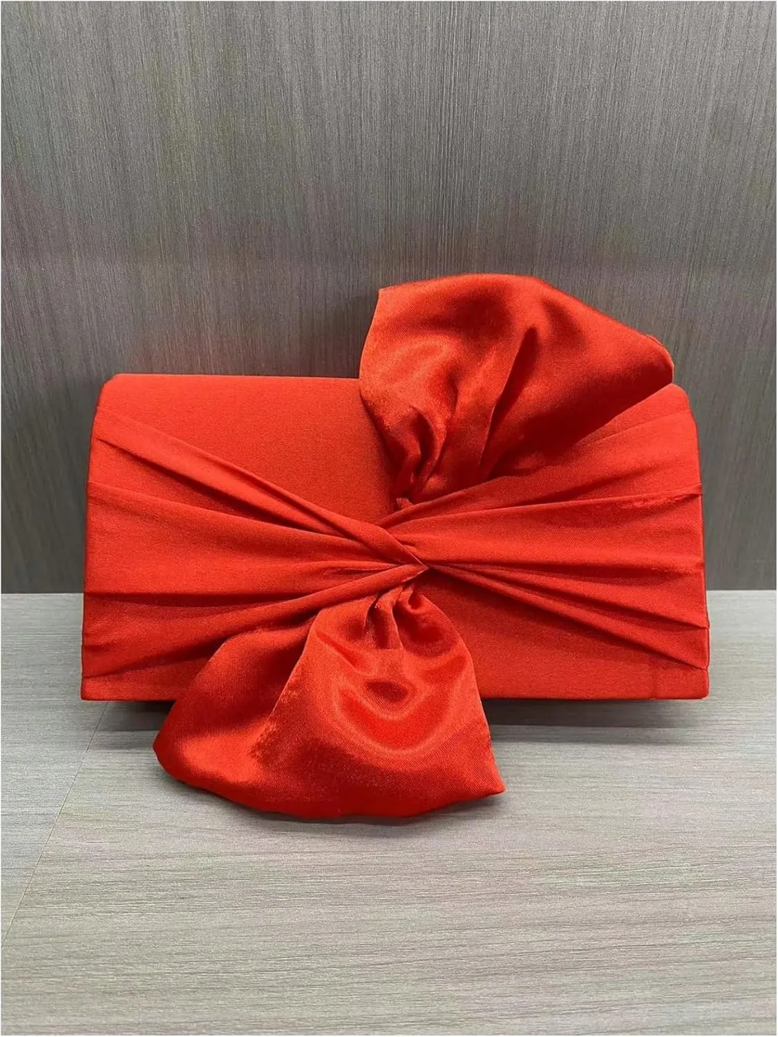 Verdusa Women's Twist Satin Clutch Evening Handbags Crossbody Bag Party Purses