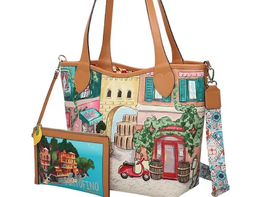 Viva Italia Postcard Reversible Tote