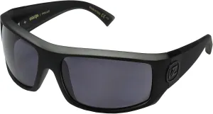 VonZipper Men's Clutch Polarized Sunglasses,Black Satin Sin Frame/Grey Poly Polar Lens,one size