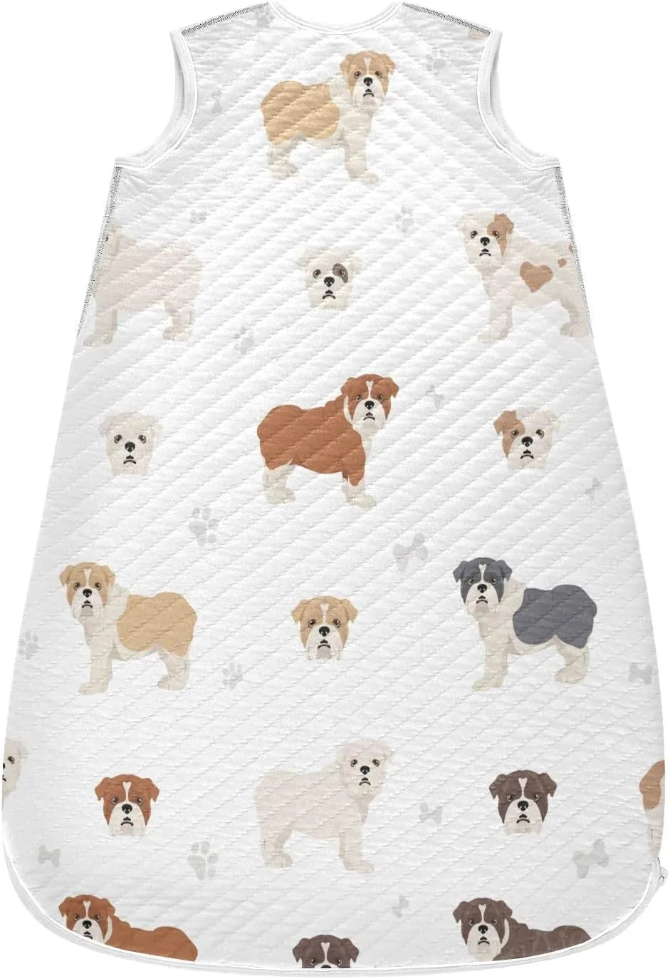 vvfelixl Sleep Sack for Newborn Babies,Different English Bulldog Baby Wearable Blanket,Swaddle Transition Sleeping Bag for Infant,Sleep Suit for Toddler 12-24 Months