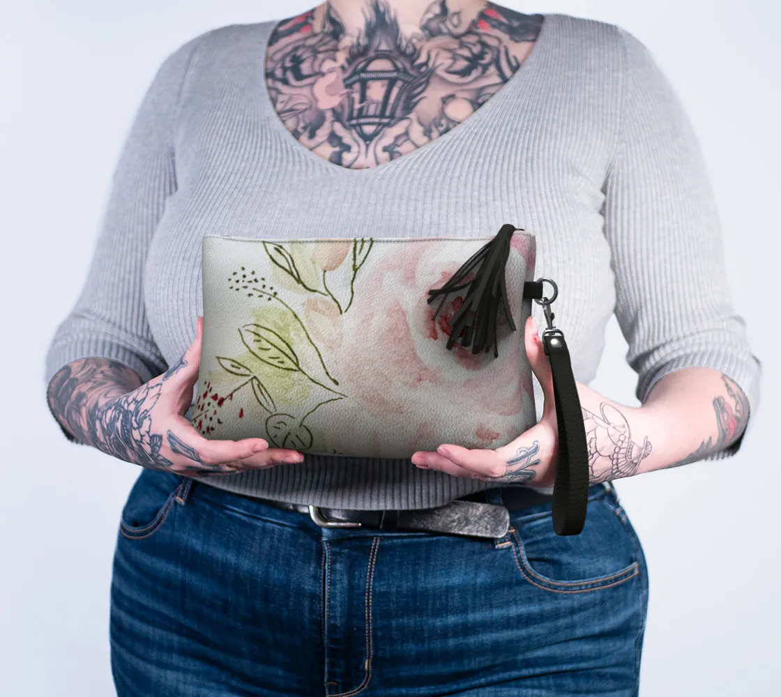 Wedding vegan eather clutch