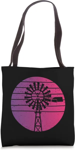Windmill Retro Style Vintage Tote Bag
