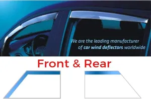 Window Visor for Southeast DX8 MK1 2022  Silver Bright Strip Window Rain Shield, Out-Channel Sun Rain Shades Window Vent Deflectors Out-Channel Rain Guards