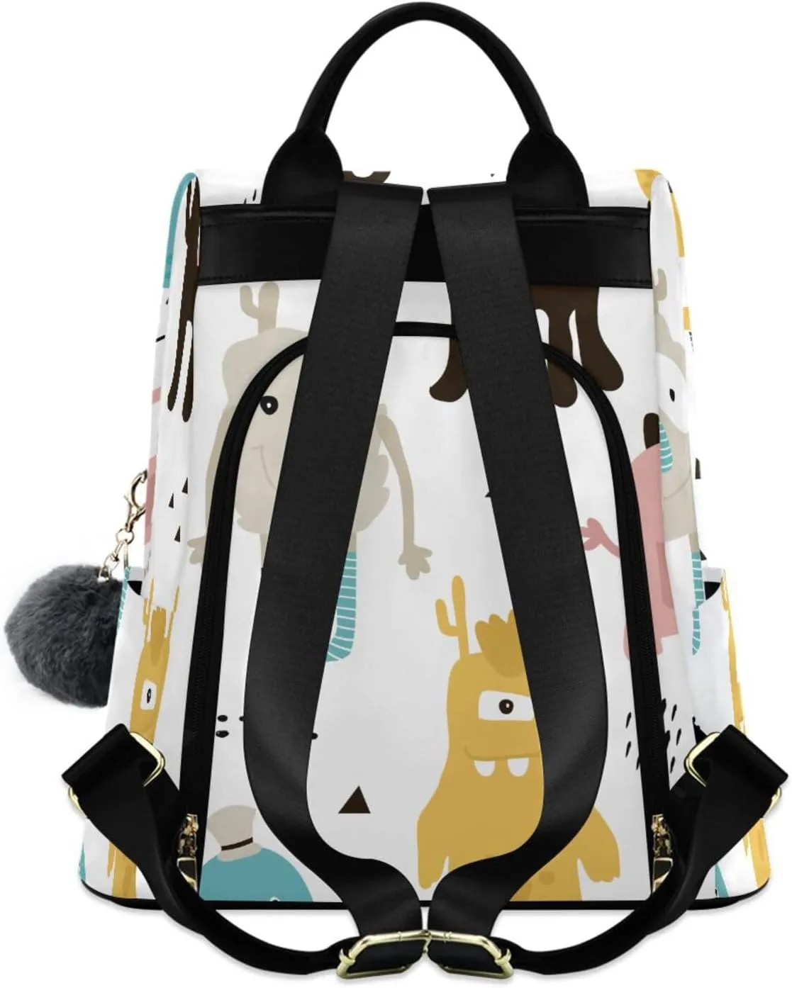 Women Backpack Daypack Casual Shoulder Bag Vintage Anti-theft Travel Backpack Pattern 11
