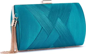 Women Clutch Bag Evening bag Fringed Evening Handbag,Lady Party Wedding Clutch Purse Chain Shoulder Cross Body Bag