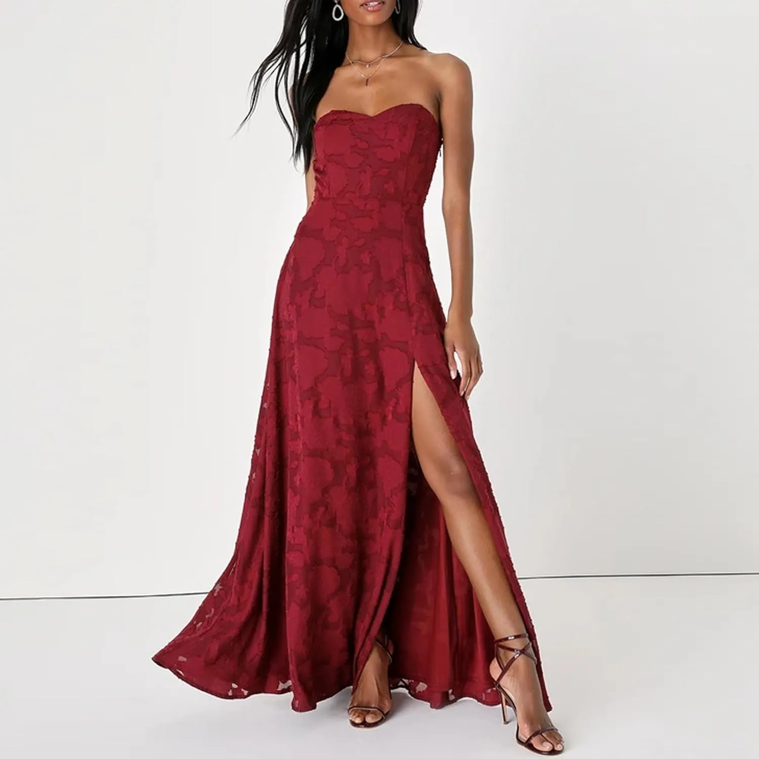Women Y2k Satin Tube Maxi Dress Cut Out Backless Bodycon Strapless Dresses Cocktail 2025 Summer Beach Sundress