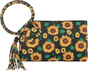 Womens Clutch Purse Wristlet Wallet Evening w/Hand Strap Casual Formal Vegan Leather - Metro Muse