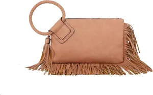 Womens Clutch Purse Wristlet Wallet Evening w/Hand Strap Casual Formal Vegan Leather - Metro Muse