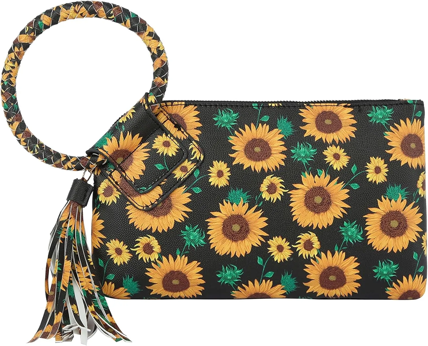 Womens Clutch Purse Wristlet Wallet Evening w/Hand Strap Casual Formal Vegan Leather - Metro Muse