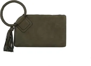 Womens Clutch Purse Wristlet Wallet Evening w/Hand Strap Casual Formal Vegan Leather - Metro Muse