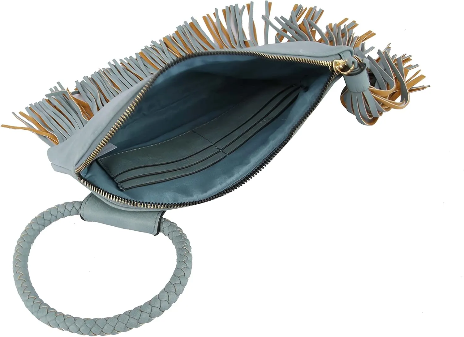 Womens Clutch Purse Wristlet Wallet Evening w/Hand Strap Casual Formal Vegan Leather - Metro Muse