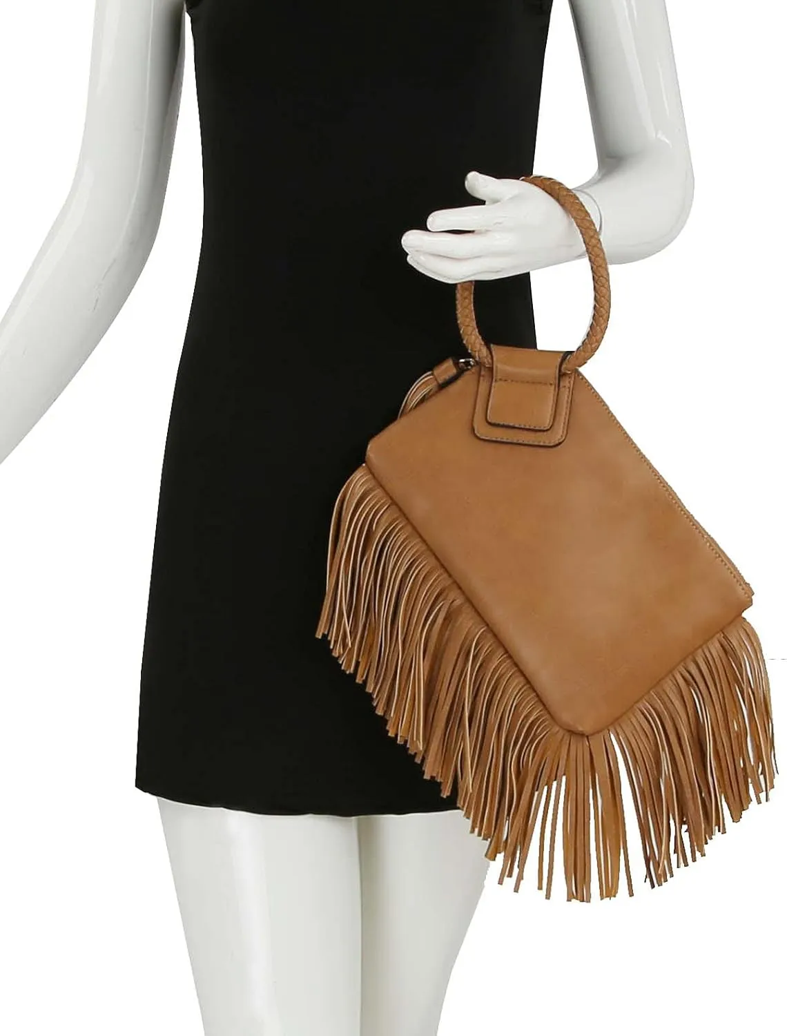 Womens Clutch Purse Wristlet Wallet Evening w/Hand Strap Casual Formal Vegan Leather - Metro Muse