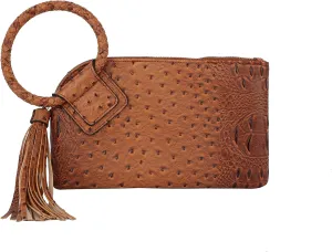 Womens Clutch Purse Wristlet Wallet Evening w/Hand Strap Casual Formal Vegan Leather - Metro Muse