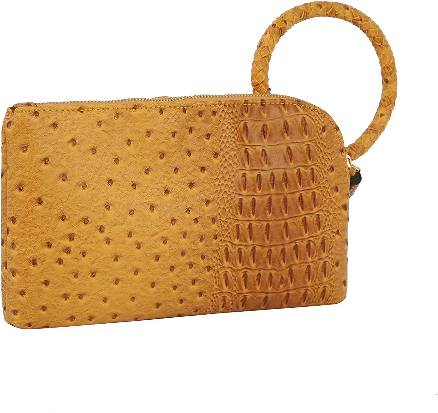 Womens Clutch Purse Wristlet Wallet Evening w/Hand Strap Casual Formal Vegan Leather - Metro Muse