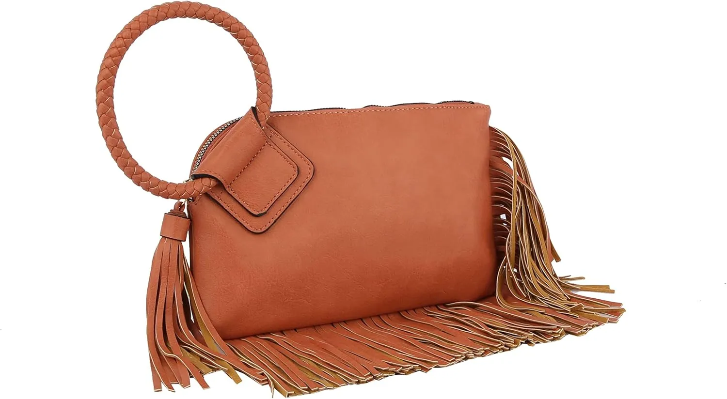 Womens Clutch Purse Wristlet Wallet Evening w/Hand Strap Casual Formal Vegan Leather - Metro Muse