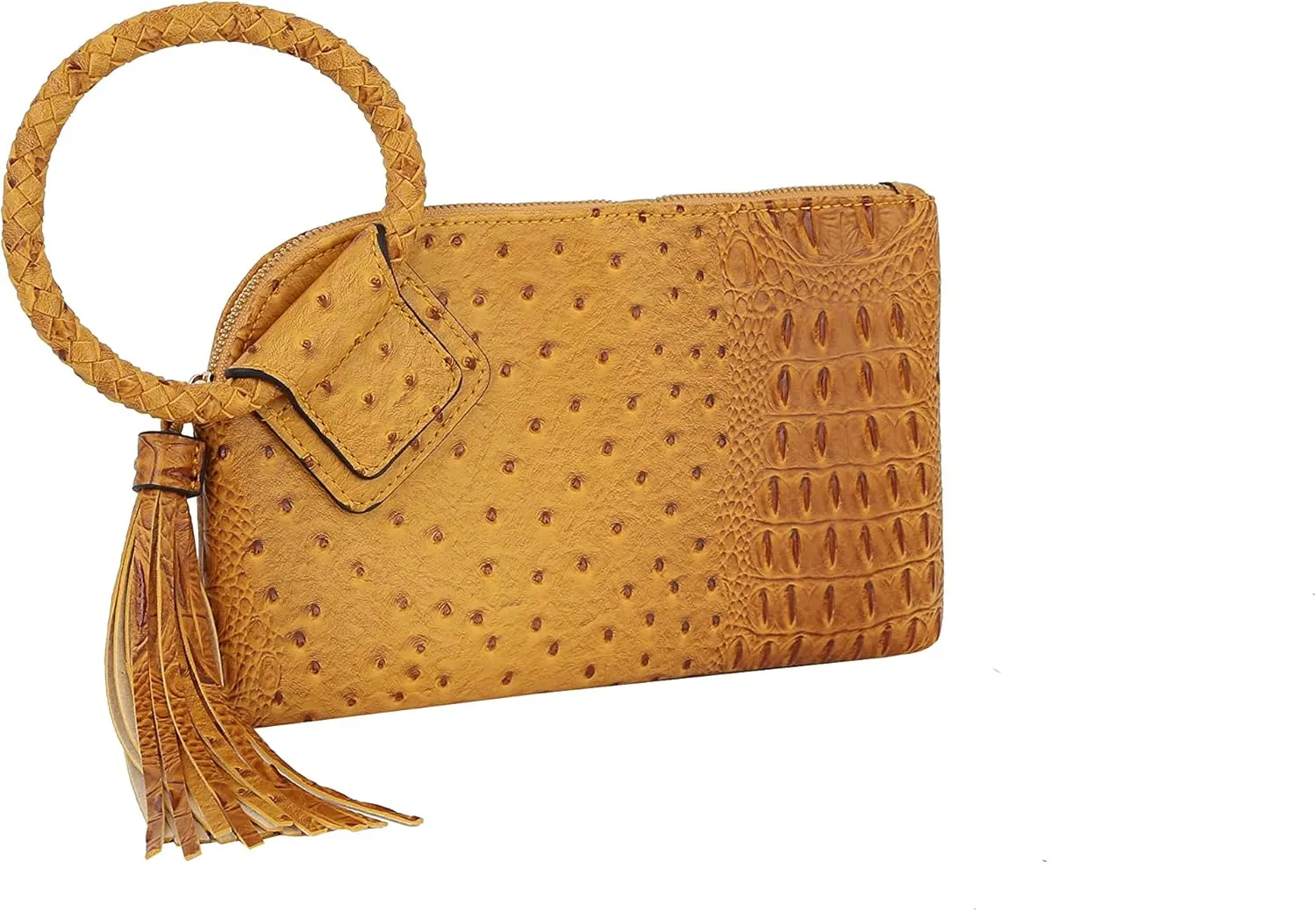Womens Clutch Purse Wristlet Wallet Evening w/Hand Strap Casual Formal Vegan Leather - Metro Muse
