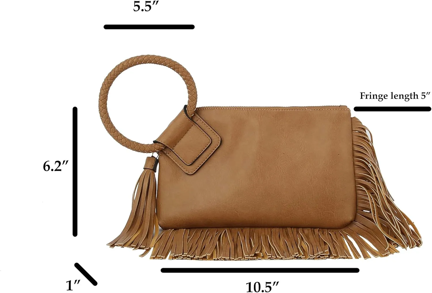 Womens Clutch Purse Wristlet Wallet Evening w/Hand Strap Casual Formal Vegan Leather - Metro Muse