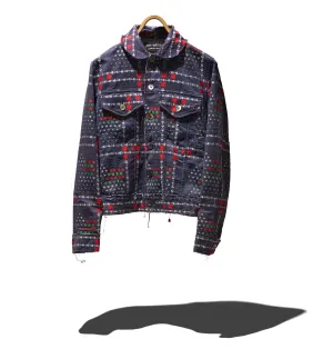 Womens Embroidered Denim Bomber (W35)