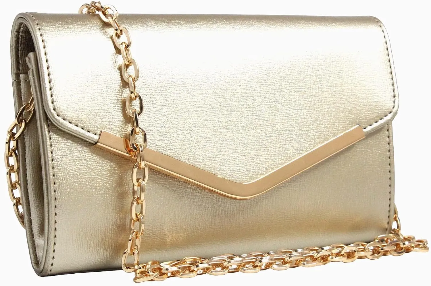 Women's Evening Bag ，Envelope Clutch Purse Handbag Detachable Chain Crossbody Bag for Women Wedding Party Shoulder Bag