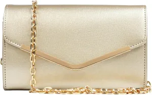 Women's Evening Bag ，Envelope Clutch Purse Handbag Detachable Chain Crossbody Bag for Women Wedding Party Shoulder Bag