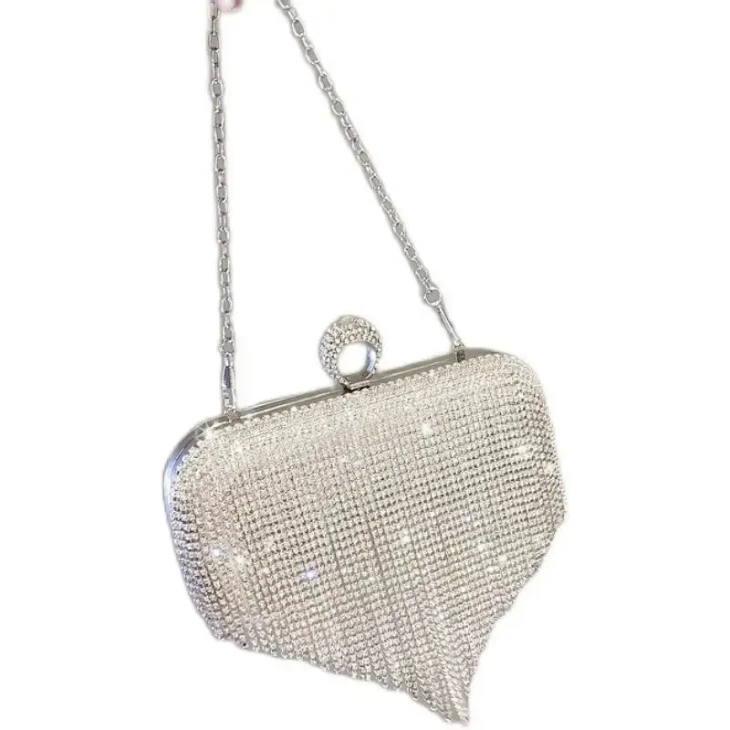 Womens Evening Clutch Bag Designer Evening Handbag Hand Bag Lady Party Wedding Clutch Purse Rhinestone Tassels Evening Bags