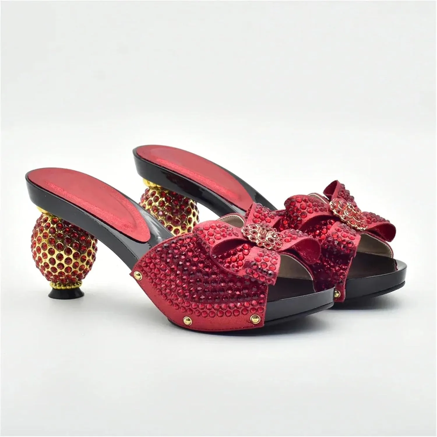 Women's Italian Summer Party Shoe & Bag Set - Luxury Designer High Heel Pumps with Crystal Clutch, Perfect for Evening Events