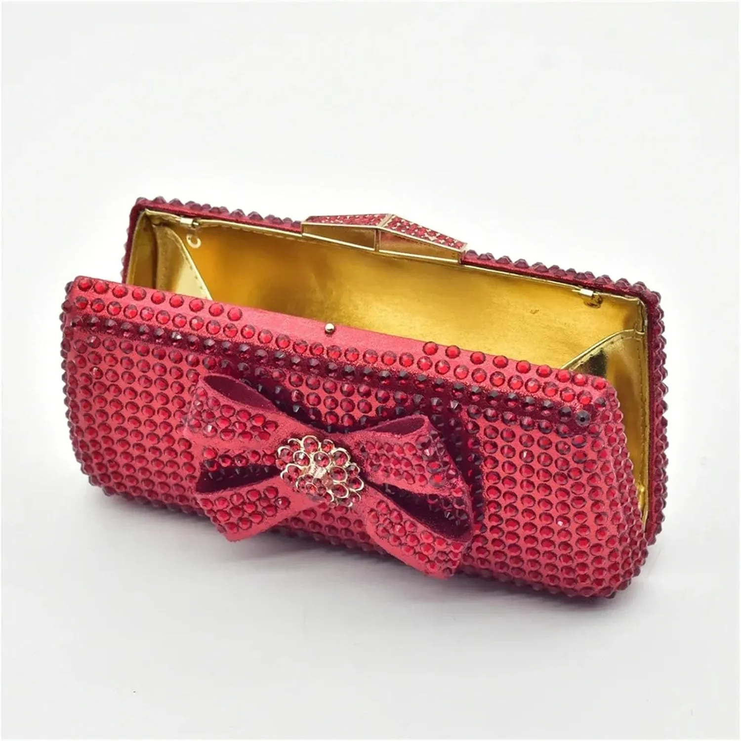 Women's Italian Summer Party Shoe & Bag Set - Luxury Designer High Heel Pumps with Crystal Clutch, Perfect for Evening Events