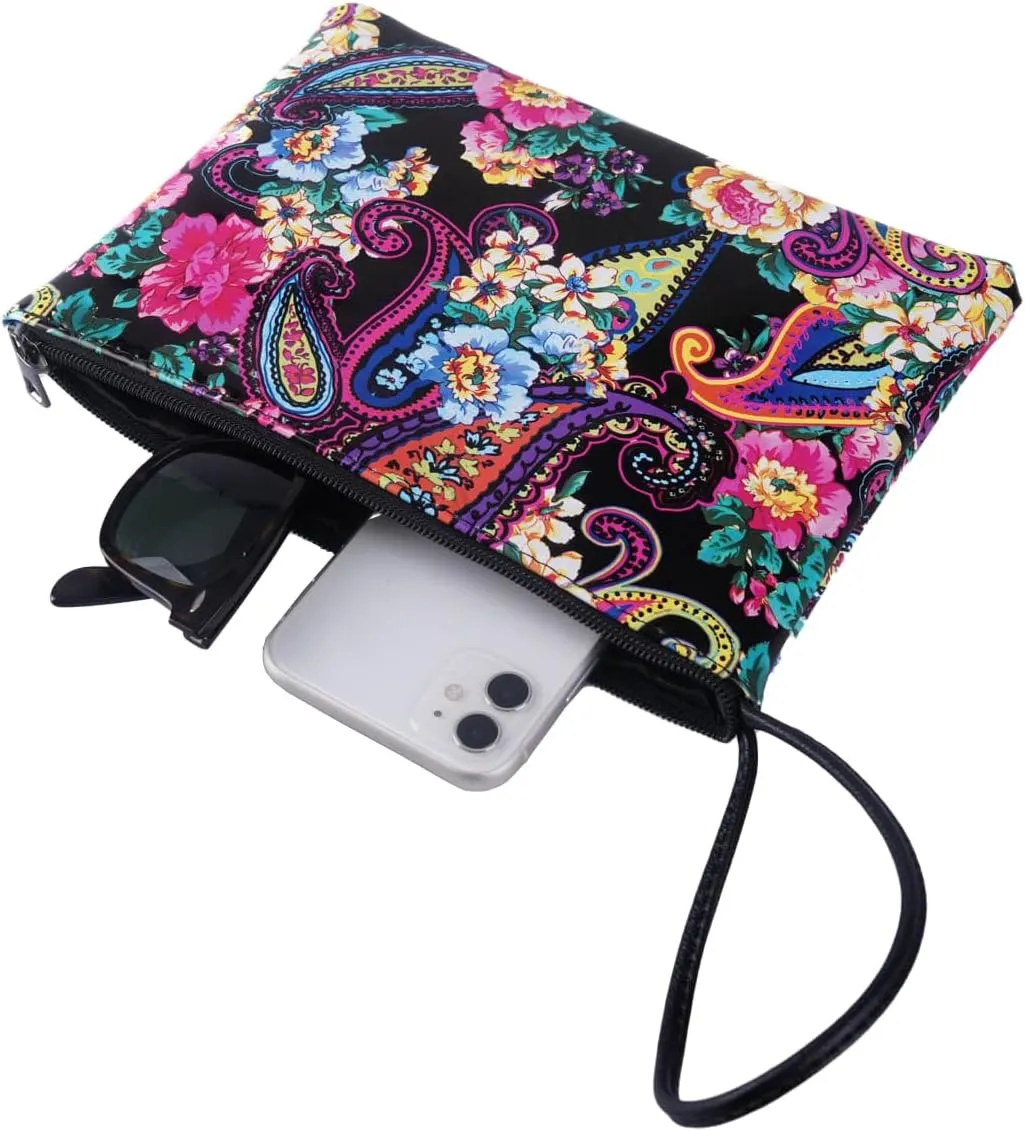 Women's Small Clutch Bag with Wrist Strap Evening Formal Party Wedding Guest Cocktail Prom Clutch Handbag