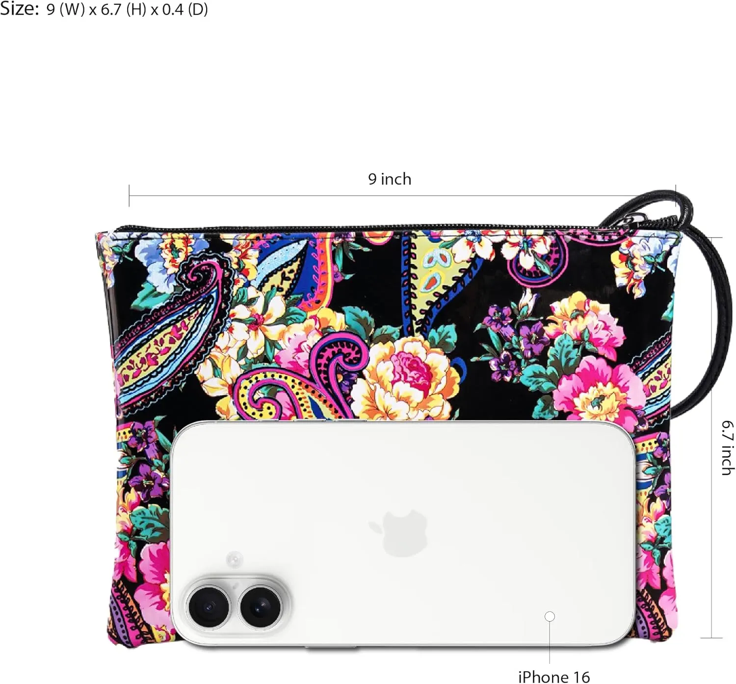 Women's Small Clutch Bag with Wrist Strap Evening Formal Party Wedding Guest Cocktail Prom Clutch Handbag