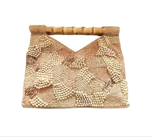 Wood Beads Bamboo Handle