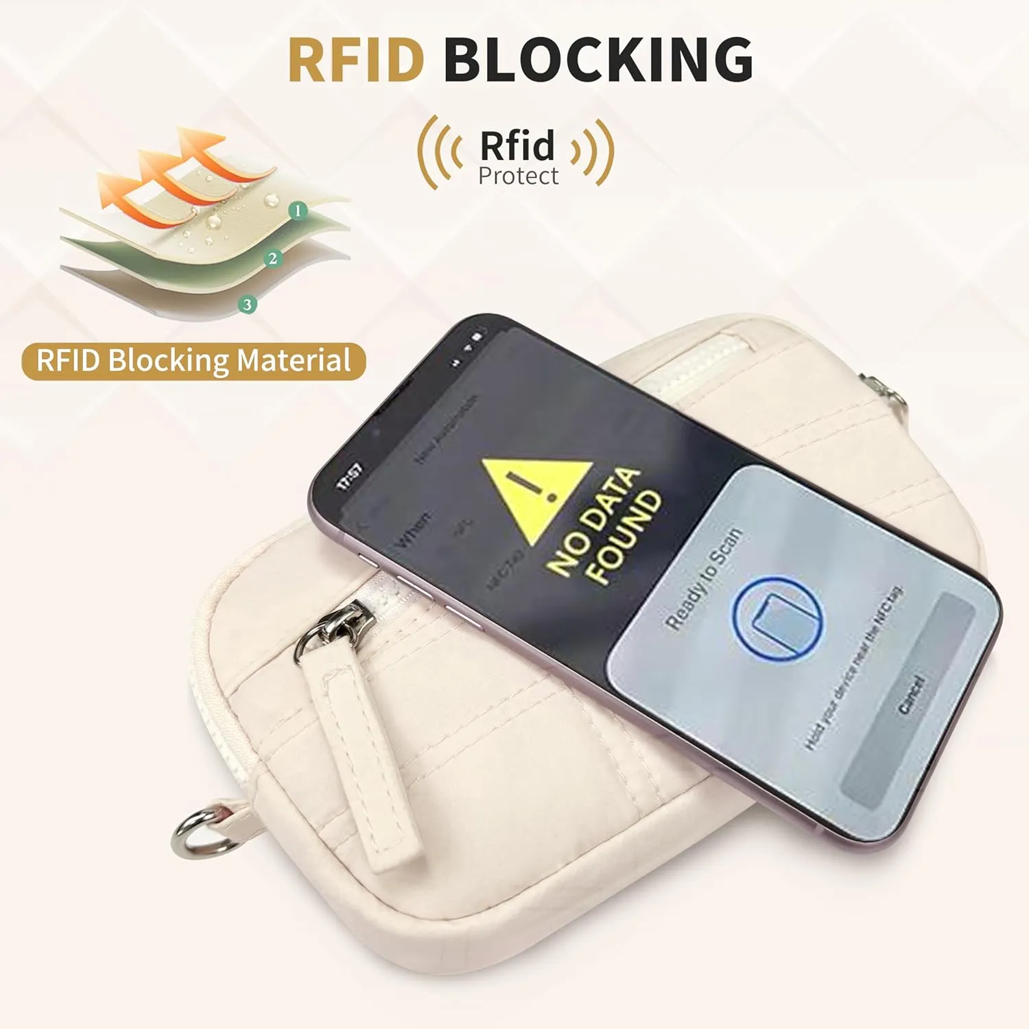 Wristlet Clutch Wallet Purse for Women, RFID Blocking,Credit Card Holder Phone Organizer for Travel or work